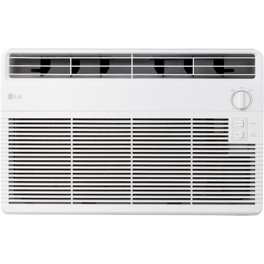 GE 5,000 BTU Window AC Unit For Rooms Up To 150 Sq Ft - Mechanical Controls, Easy Install Kit, White