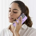 thumbnail image 5 of Allytech iPhone 15 Pro Case Wallet with Shoulder Strap, Luxury Back Cover for Girls Women PU Leather Shockproof Cards Holder Stand Magnetic Closure Phone Case for Apple iPhone 15 Pro, Purple, 5 of 9