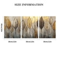 thumbnail image 3 of Abstract Leaf Wall Art Triptych – Modern Botanical Canvas Prints for Living Room Decor, 3 of 6