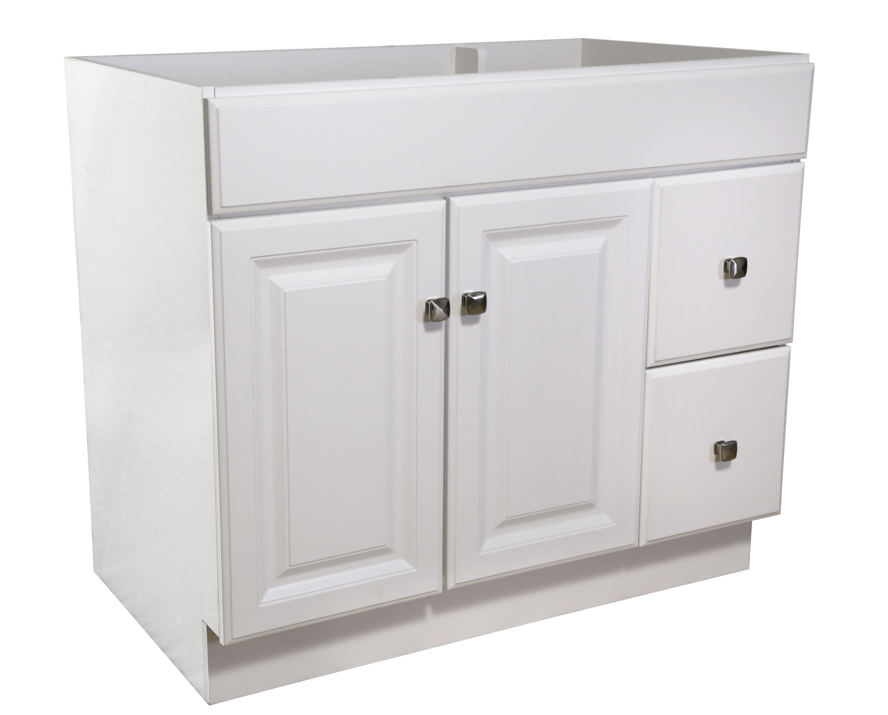 77 Inch White Bathroom Vanity Without Top