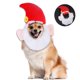 thumbnail image 3 of Mascota Tela de Navidad Decoración de mascotas Sombrero de Papá Noel Bufanda de gato Perro Sombrero de animal pequeño (S), 3 of 5