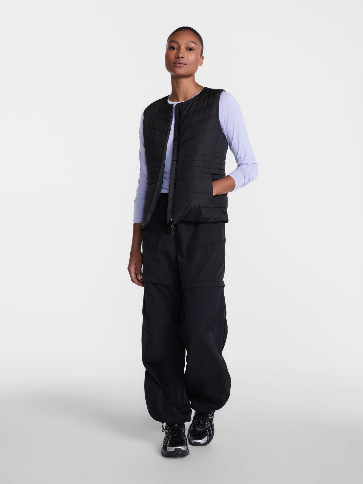 Ozark Trail Women's and Women's Plus Collarless Puffer Vest, Sizes XS-3X