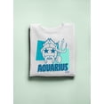 thumbnail image 3 of Aquarius Emoji Vibes - Trident Design Women's Sweatshirt, 3 of 4