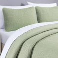 thumbnail image 4 of Juego de colchas Chezmoi Collection Austin de 3 piezas Queen Sage, 4 of 9