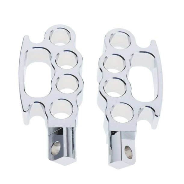 Universal Motocicleta Mini Trail Bike Pedal Clavijas Plata Para Harley