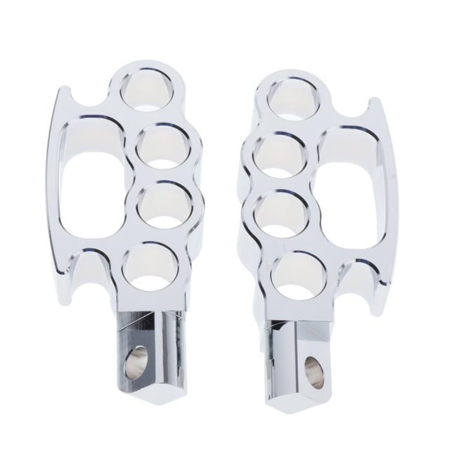 Reposapiés De Motocicleta Reposapiés Reposapiés De Tablas De Piso Compatible Para XL 883 1200 X48 Plata Zulema Reposapiés de motocicleta