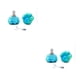 thumbnail image 4 of Greeniant Paquete de 2 topes para dedos de patines, frenos de rodillo de pata bonitos, bloqueadores ajustables, almohadilla de bloque de ejercicio, mezcla azul 2piezas Greeniant CBP583852, 4 of 6