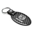 thumbnail image 2 of RAM Real Carbon Fiber Large Oval Shape with Black Leather Strap Key Chain, 2 of 6