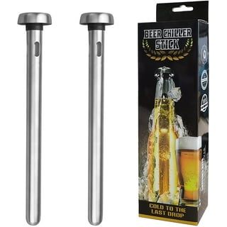 Beer Chiller Sticks for Bottles Set | 3 Stainless Steel Cooling Chillers |  Christmas Gift Accessories | Cooler Gag Idea for Mens Birthday Gifts