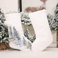 thumbnail image 3 of Christmas Socks Pocket Hanging Xmas Tree Ornament 2021 With Snowflake Embroidery Pattern New Year 1PC Kids Candy Bag, 3 of 6