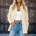 thumbnail image 2 of Unir Women’s Casual Solid Corduroy Collared Button Down Shacket Jacket, Long Sleeve Pocket Relaxed Fit Lightweight Outerwear For Fall Winter Daily Wear Size S-XXL Plus Size Friendly, 2 of 5