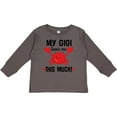 thumbnail image 3 of Inktastic My Gigi Loves Me Grandkids Boys or Girls Long Sleeve Toddler T-Shirt, 3 of 5