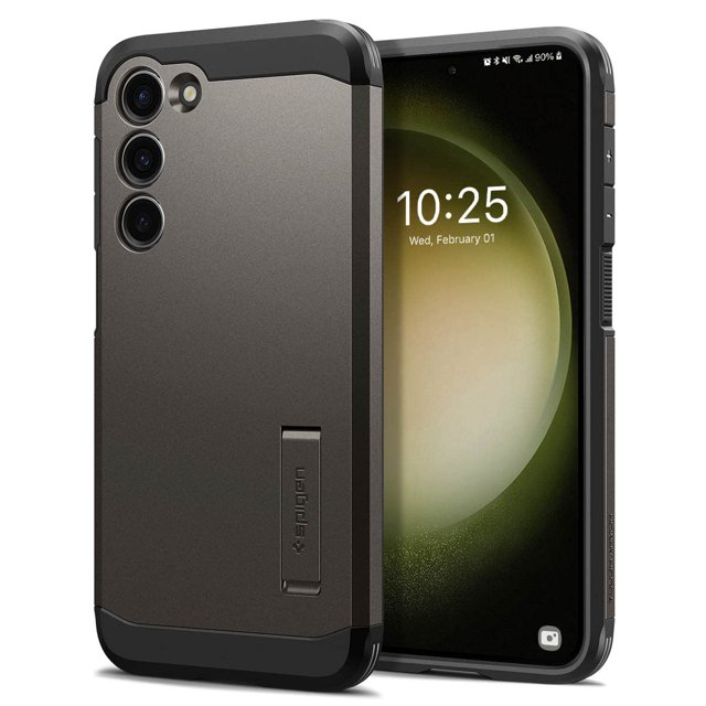 Funda Spigen Tough Armor para Galaxy S23 con soporte en color bronce
