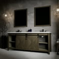 thumbnail image 4 of Marsyas 80 in W x 22 in D Rustic Brown Double Bath Vanity and Cultured Marble Countertop, 4 of 8