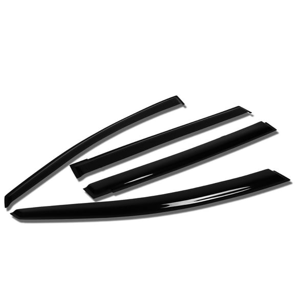 DNA Motoring WVS-T2-0177 For 2006 to 2010 Mazda 5 4pcs Window Vent Visor Deflector Rain Guard (Dark Smoke) 07 08 09