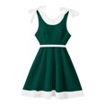 thumbnail image 4 of SUYIDA Girls Striped Colorful Tiered Straps Dress, Playful Printed Festive Design, Cute Party Outfit for Tween Girls, 4 of 4