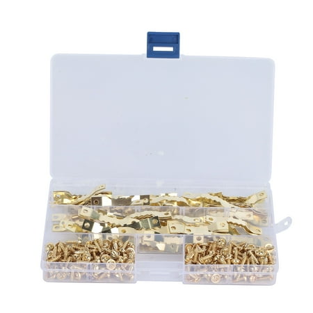 

Picture Hanging Hardware 100pcs Photo Hook Repeated Use Fine Production 3 X 10mm Screws Compact Structure With 200pcs Screws For Photo Frames Pictures