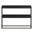 thumbnail image 3 of Evelyn&Zoe Edmund 42" Wide Rectangular Console Table, Black Grain, 3 of 8