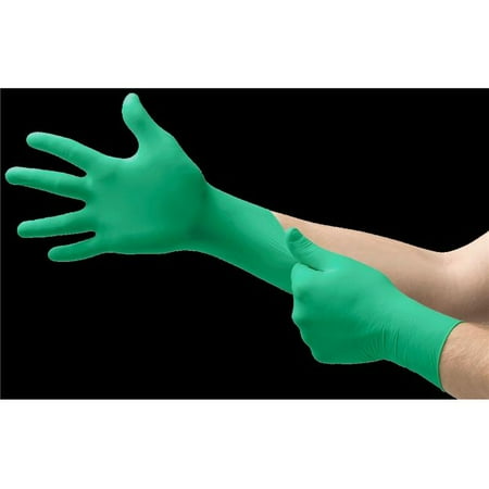 Microflex 748-25-201-M NeoTouch Polyurethane Lined Textured Extended Cuff Disposable Gloves, Green - Medium - Pack of 100