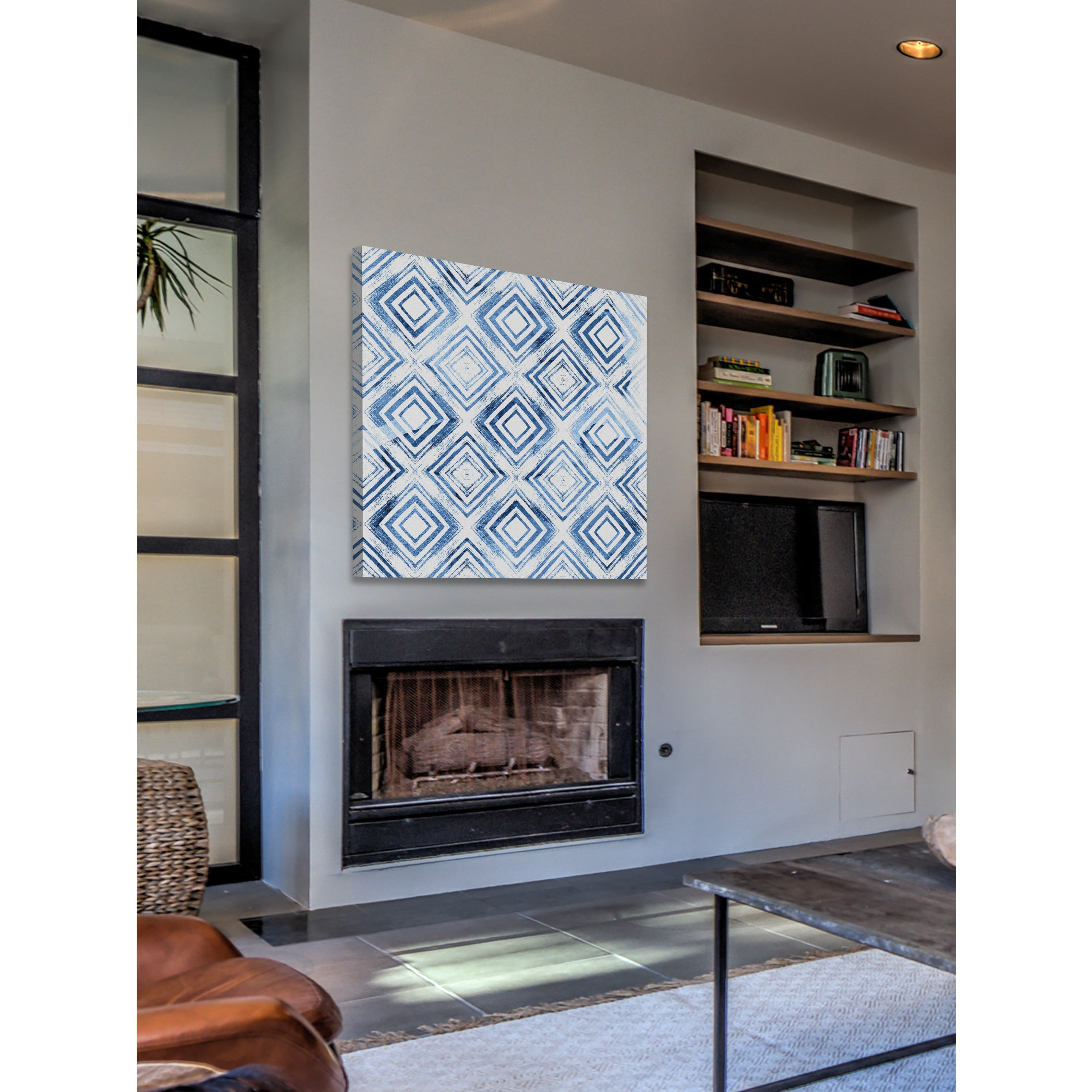 Marmont Hill - "In Depth Squares" Painting Print on Wrapped Canvas