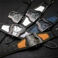 thumbnail image 6 of Luxury Leather Sports Watches for Men with Two Time Zone and Quartz Movement - Perfect for Outdoor Activities and Business Trips, 6 of 11