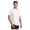 thumbnail image 4 of Port & Company Men's Essential Cotton T-Shirt with Pocket White 3X-Large, 4 of 6