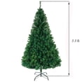 thumbnail image 4 of ENYOPRO Unlit Artificial Christmas Tree, 850 Tips Branch Full Tree with Metal Stand, 5.5FT Christmas Pine Tree for Home Office Shops and Hotels, Ideal Christmas Party Décor for Indoor & Outdoor, K479, 4 of 8