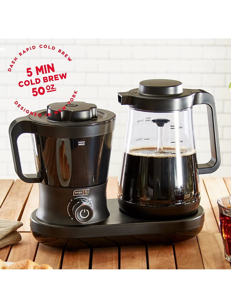 Dash Rapid Cold Brew Coffee Maker, 42 oz 1.5 L Carafe, Hot & Cold