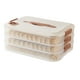 thumbnail image 1 of Advancent Aplicaciones amplias del contenedor de almacenamiento de alimentos blanco para organización de refrigerador y despensa de 3 capas Organizadores de utensilios de cocina, 1 of 6