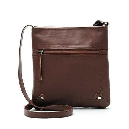 New Womens Leather Satchel Cross Body Shoulder Messenger Bag Handbag CO