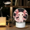thumbnail image 6 of Balery Cute Axolotl Sakura Blossoms Pattern Acrylic Night Light Gift with 3 Color ModesTouch-Sensitive LED Lamp Perfect Gift for Mother's Day, Birthday, or Christmas, 6 of 9