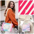 thumbnail image 6 of Case for iPad Pro 11 inch 2022/2021/2020/2018 iPad 11 4th/3rd/2nd/1st Gen, 360 Rotating Stand Handle Shoulder Strap Heavy Duty Shockproof Cover, Rainbow Pink, 6 of 7