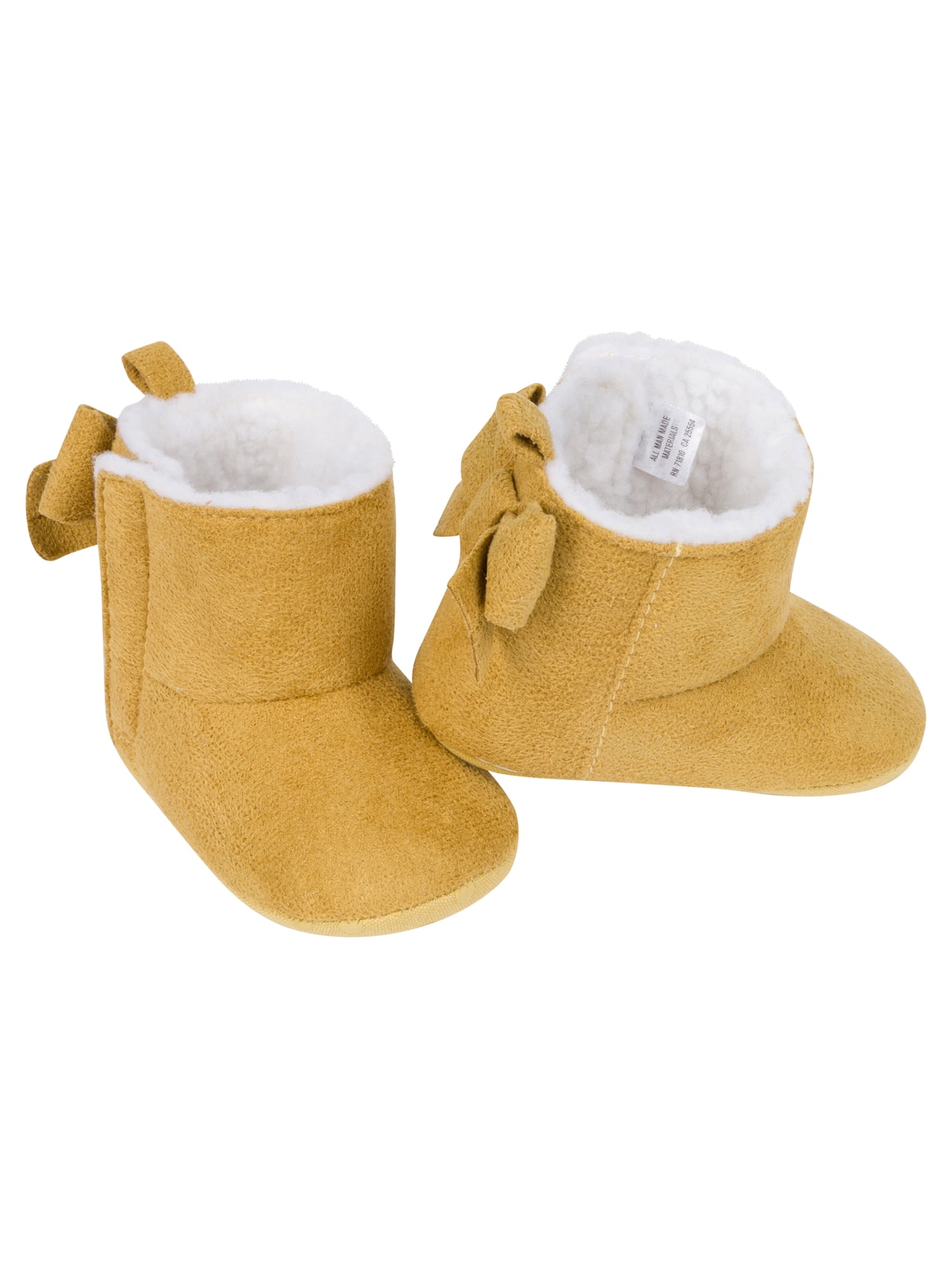 NEW BABY GAP SHERPA SUEDE BOOTIES BOOTS SHOES BABY 0-3 MONTHS 