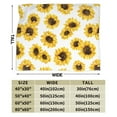 thumbnail image 3 of Wijzvio Floral Sunflower Throw Blanket Soft Fuzzy Fleece Blanket For Couch Bed Living Room Decoration 50"X40", 3 of 9