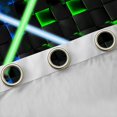 thumbnail image 4 of Feelyou Lightning Black Out Curtains, Green Blue Honeycomb Curtains Pack of 2 (42x63 Each), 4 of 6