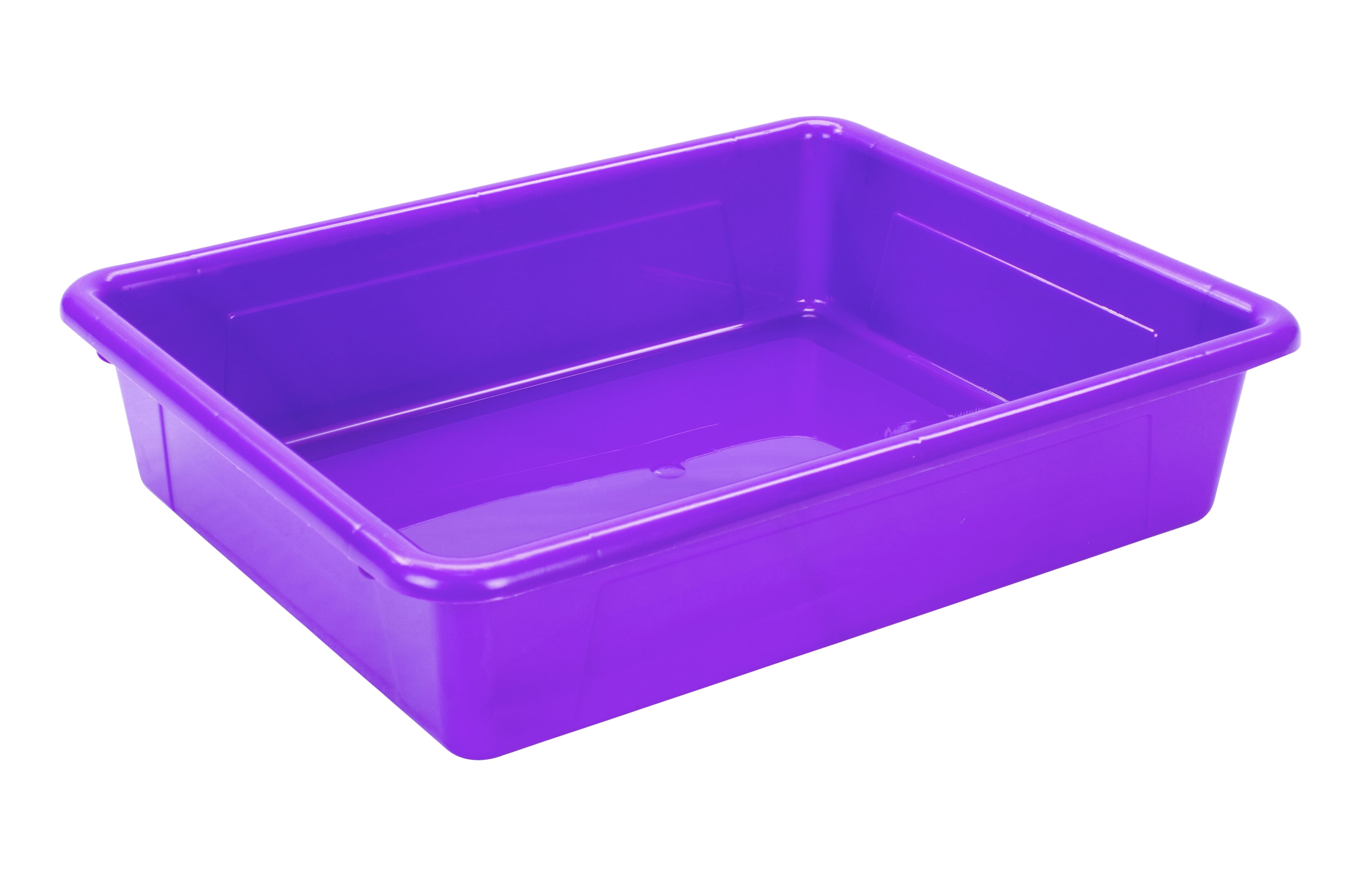 4 Square Shaped Clear Boxes With Square Tray Purple 5.4 X 5.45 X 1.2 –  Hammont