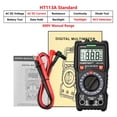 thumbnail image 2 of Digital Multimeter Professional True RMS 600V Voltage Meter Ammeter AC DC Ohm Hz Capacitance Diode Battery Tester , Readable, 2 of 6