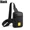 Black, variant on ATJIA Small Crossbody Sling Bag Chest Bag Dual Pocket Water Resistant Fanny Pack Running Phone Holder for Men Women Workout Travelling