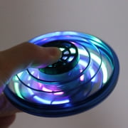 Hand-Powered Drone Adult Gift Flying Ball Toy Mini Drone with 360 Degree Rotating and Glowing LED Lights[Blue]