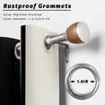 thumbnail image 6 of 2 Panels Outdoor Curtains for Patio Waterproof 54"x95" Black Vintage Weatherproof Privacy Outsides Curtains, Geometric Stripes Simple Lines Grommet Thermal Drapes for Cabana Porch Pergola, 6 of 8