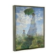 thumbnail image 4 of Stupell Industries Woman with a Parasol Classic Claude Monet Painting Painting Luster Gray Floating Framed Canvas Print Wall Art, Design by one1000paintings, 4 of 5