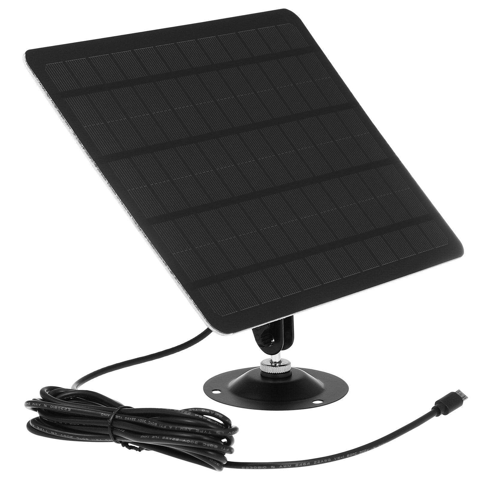20W Solar Panel for Outdoor Wireless Security Camera, Waterproof Solar Panel Continuously Power for Rechargeable Battery