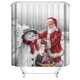 thumbnail image 1 of Cortina de Ducha navideña 150*180 cm, Cortina de Ducha de Papá Noel Cortina de Ducha de poliéster Impermeable con 12 Ganchos para decoración navideña, Cortina de baño, 1 of 4
