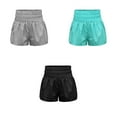 thumbnail image 3 of Pantalones cortos elásticos de verano para mujer, ropa de calle plisada de Yoga para ciclismo de secado rápido, ropa deportiva de estilo Prendas para la parte inferior del cuerpo Negro METRO Guardurnaity AP019247-10, 3 of 6