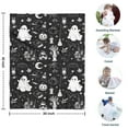 thumbnail image 4 of Vintage Halloween Elements Pattern Blanket,Comfortable Soft Flannel Throw Blanket,All Season,Warm Lightweight Blankets for Sofa Bed Couch Living Room Chair,30"x40", 4 of 4
