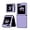 Purple, variant on for Samsung Galaxy Z Flip 6 Case, Hinge Protector and Shockproof TPU and Microfiber for Samsung Galaxy Z Flip 6 (Black)