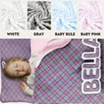 thumbnail image 4 of KAINSY Personalized Purple Toddler Girls Nap Mat Sleeping Mat for Daycare, Soft and Cozy Kids Sleeping Bag with Pillow & Blanket for Preschool Kindergarten, Custom Name Easy Carry Napsack, 4 of 8