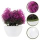 thumbnail image 2 of GOOHOCHY Flores artificiales en maceta, plantas artificiales, flores artificiales, decoración en maceta para el hogar, 2 of 7