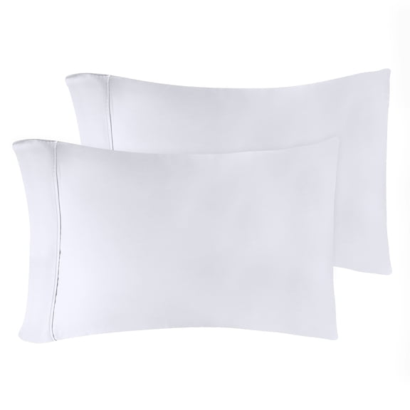 Superior Egyptian Cotton 300 Thread Count Pillowcases, Set of 2, Standard, White