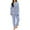 Blue, variant on WTXUE Winter Flannel Pajama Sets for Women Coral Fleece Cute Printed Long Sleeve Nightwear Top and Loose Pants Warm Loungewear Soft Sleepwears Beige L